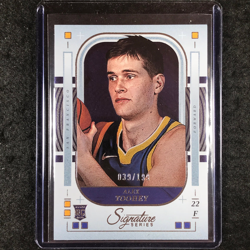 2025-26 Panini Signature Series ALEX TOOHEY Rookie Base 39/199 #37