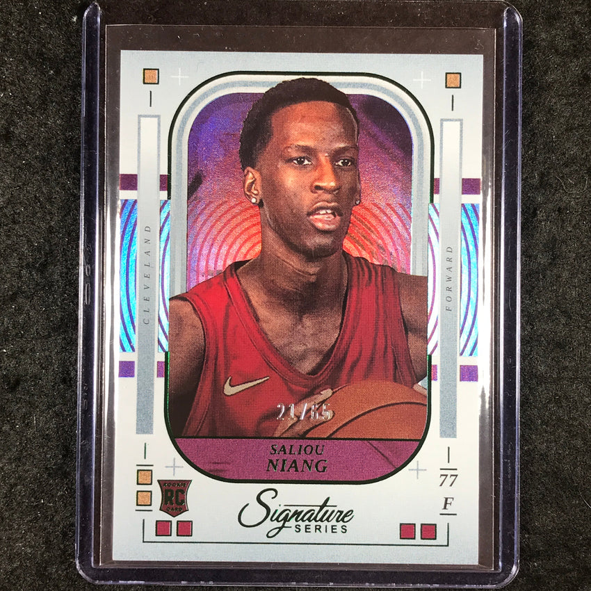 2025-26 Panini Signature Series SALIOU NIANG Rookie Base Green 21/65 #43