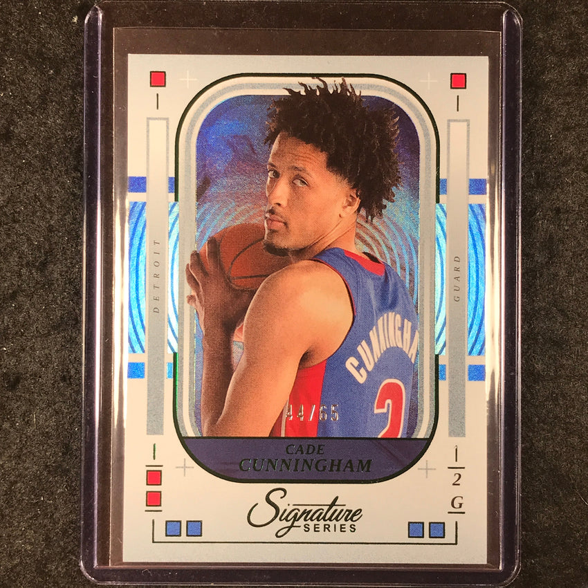 2025-26 Panini Signature Series CADE CUNNINGHAM Base Green 44/65 #57