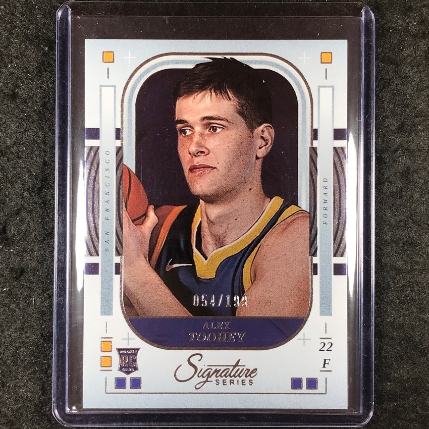 2025-26 Panini Signature Series ALEX TOOHEY Rookie Base 54/199 #37