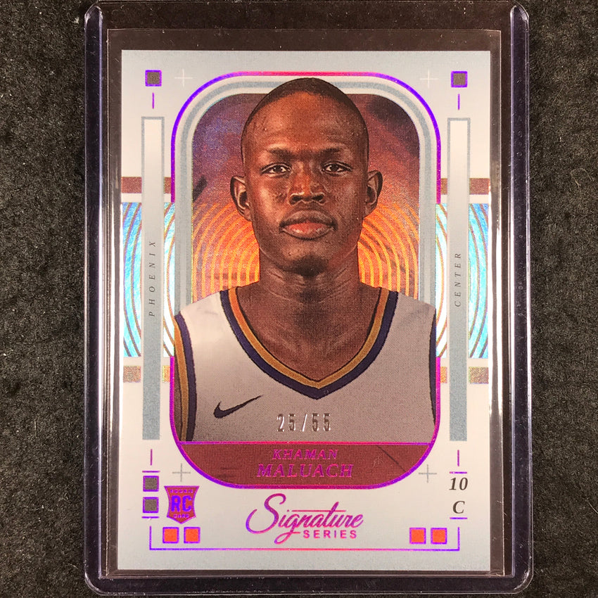 2025-26 Panini Signature Series KHAMAN MALUACH Rookie Base Fuchsia 25/55 #4
