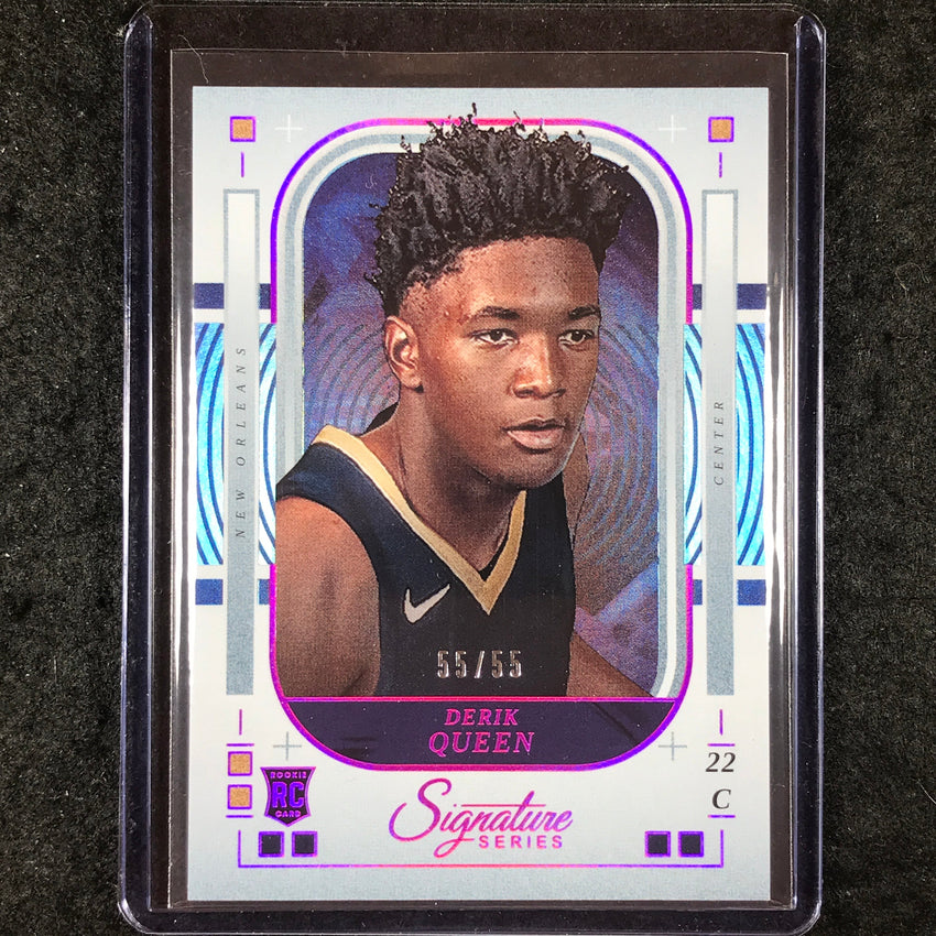 2025-26 Panini Signature Series DERIK QUEEN Rookie Base Fuchsia 55/55 #7