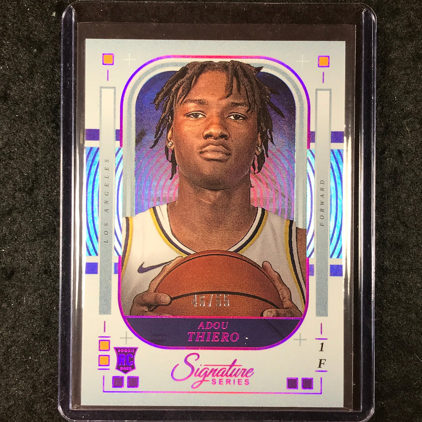2025-26 Panini Signature Series ADOU THIERO Rookie Base Fuchsia 46/55 #23