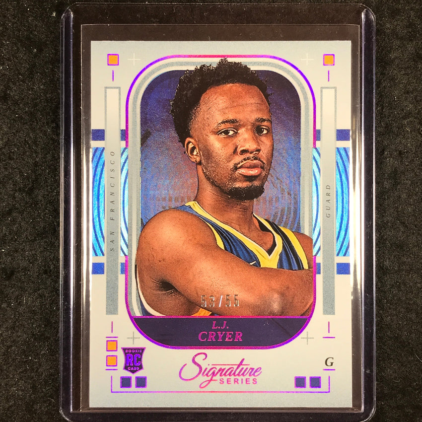 2025-26 Panini Signature Series L.J. CRYER Rookie Base Fuchsia 53/55 #49