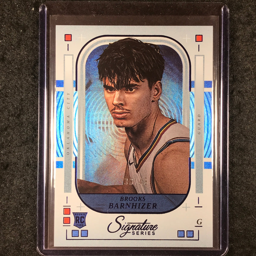 2025-26 Panini Signature Series BROOKS BARNHIZER Rookie Base Blue 30/49 #31