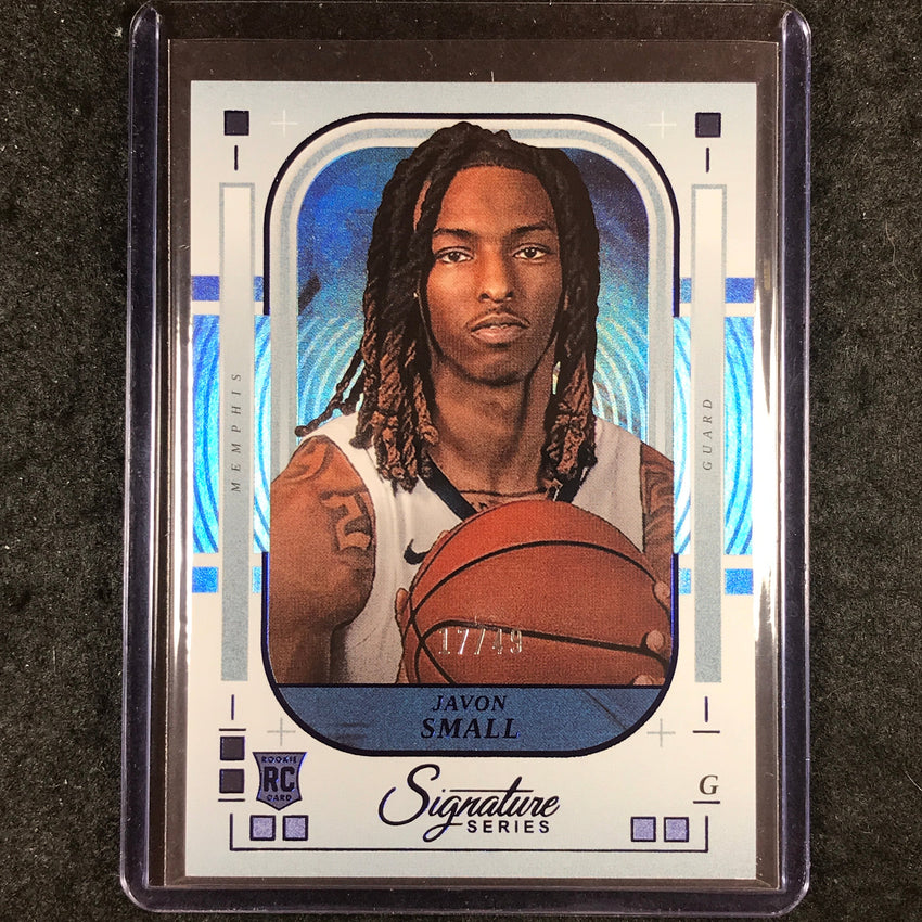 2025-26 Panini Signature Series JAVON SMALL Rookie Base Blue 17/49 #35