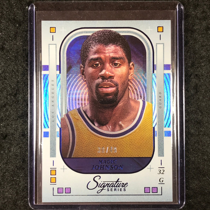 2025-26 Panini Signature Series MAGIC JOHNSON Base Blue 30/49 #93