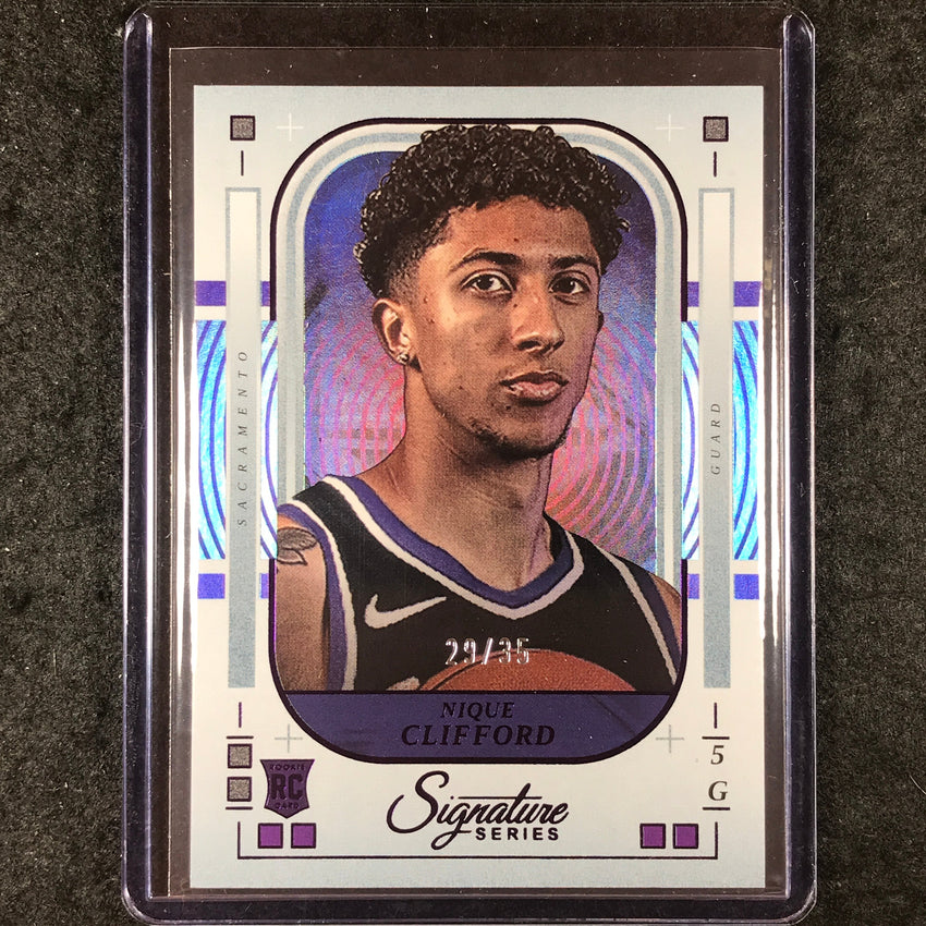 2025-26 Panini Signature Series NIQUE CLIFFORD Rookie Base Purple 29/35 #15