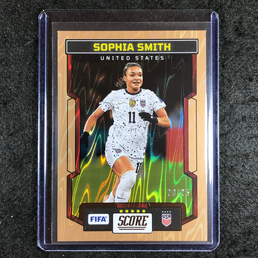 2023-24 Score FIFA SOPHIA SMITH Base Bronze Swirl 20/25 #189