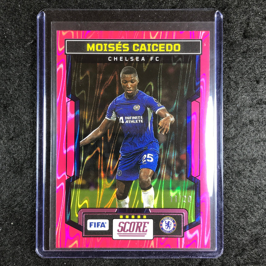 2023-24 Score FIFA MOISES CAICEDO Base Pink Swirl 11/20 #46