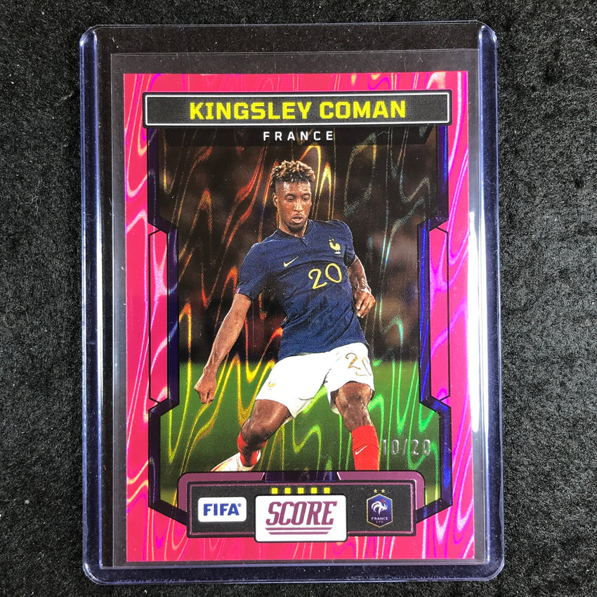2023-24 Score FIFA KINGSLEY COMAN Base Pink Swirl 10/20 #60
