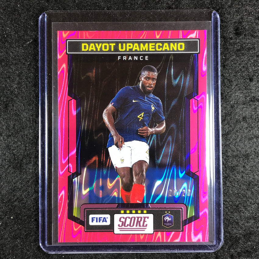 2023-24 Score FIFA DAYOT UPAMECANO Base Pink Swirl 20/20 #61