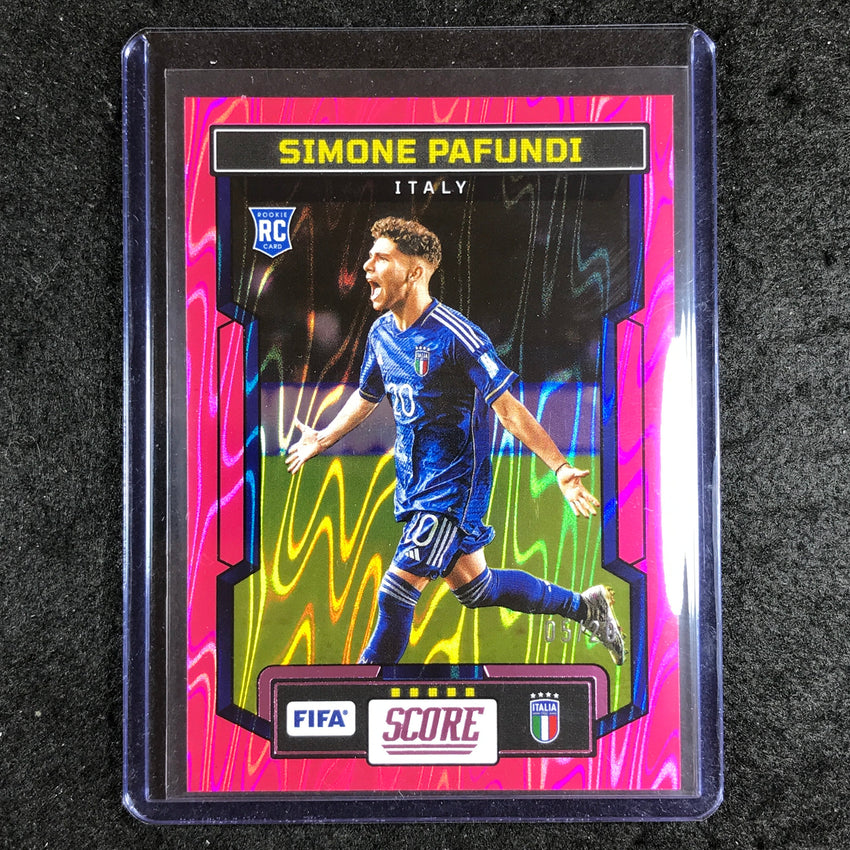 2023-24 Score FIFA SIMONE PAFUNDI Rookie Base Pink Swirl 5/20 #113