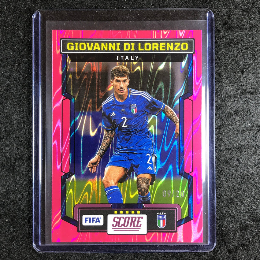 2023-24 Score FIFA GIOVANNI DI LORENZO Base Pink Swirl 9/20 #114