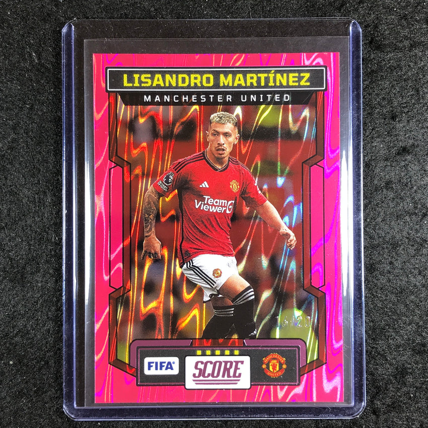 2023-24 Score FIFA LISANDRO MARTINEZ Base Pink Swirl 16/20 #159