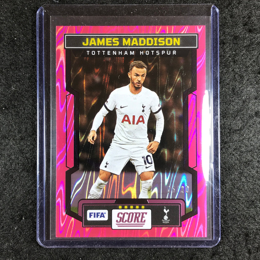 2023-24 Score FIFA JAMES MADDISON Base Pink Swirl 6/20 #197
