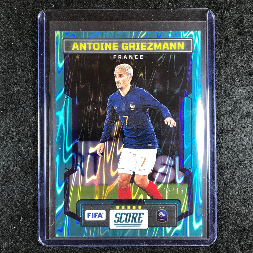 2023-24 Score FIFA ANTOINE GRIEZMANN Base Teal Swirl 15/15 #54
