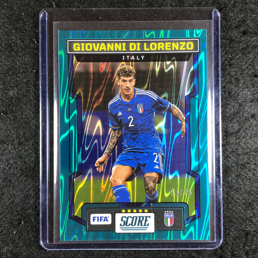 2023-24 Score FIFA GIOVANNI DI LORENZO Base Teal Swirl 5/15 #114