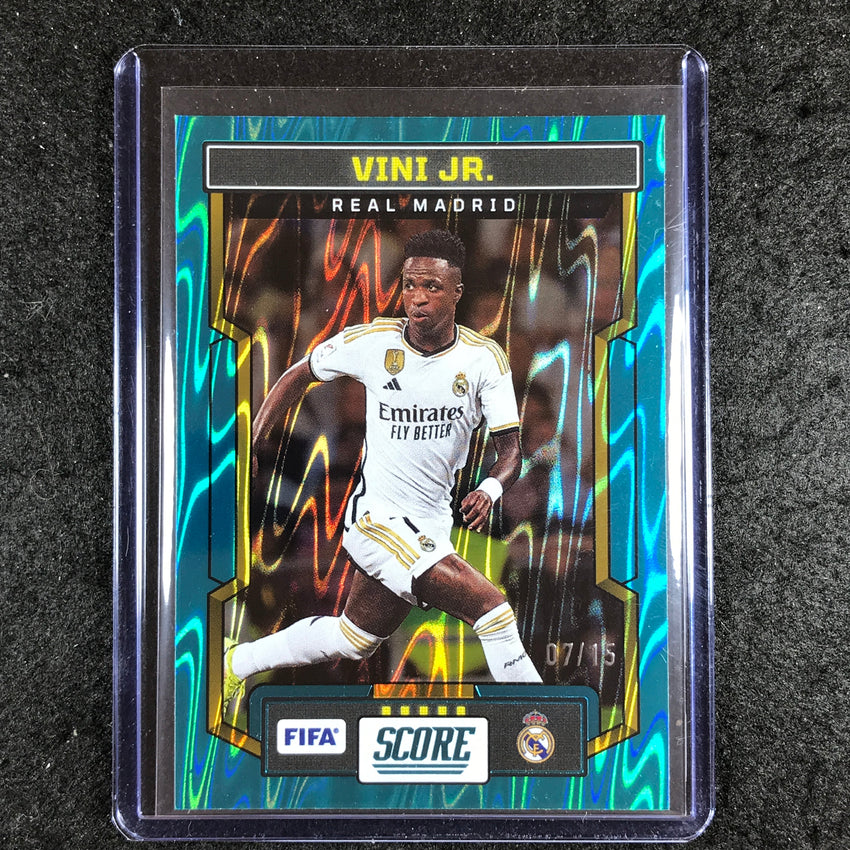 2023-24 Score FIFA VINI JR. Base Teal Swirl 7/15 #176