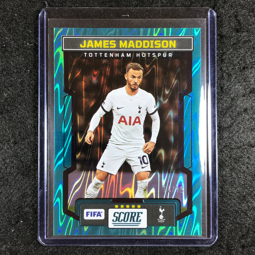 2023-24 Score FIFA JAMES MADDISON Base Teal Swirl 14/15 #197