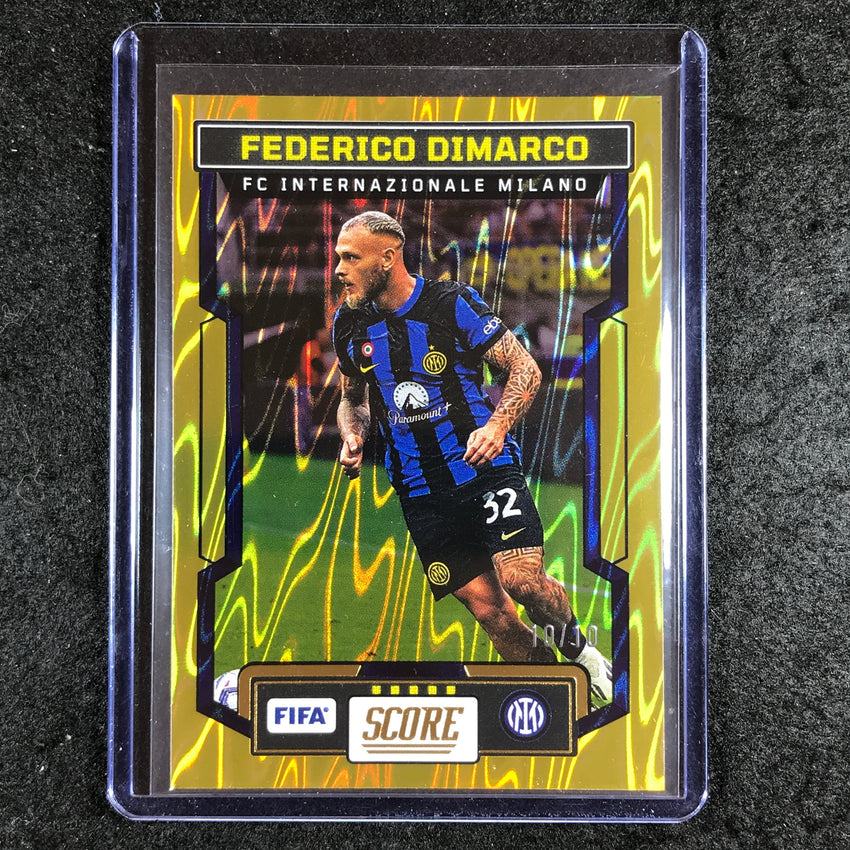 2023-24 Score FIFA FEDERICO DIMARCO Base Gold Swirl 10/10 #104