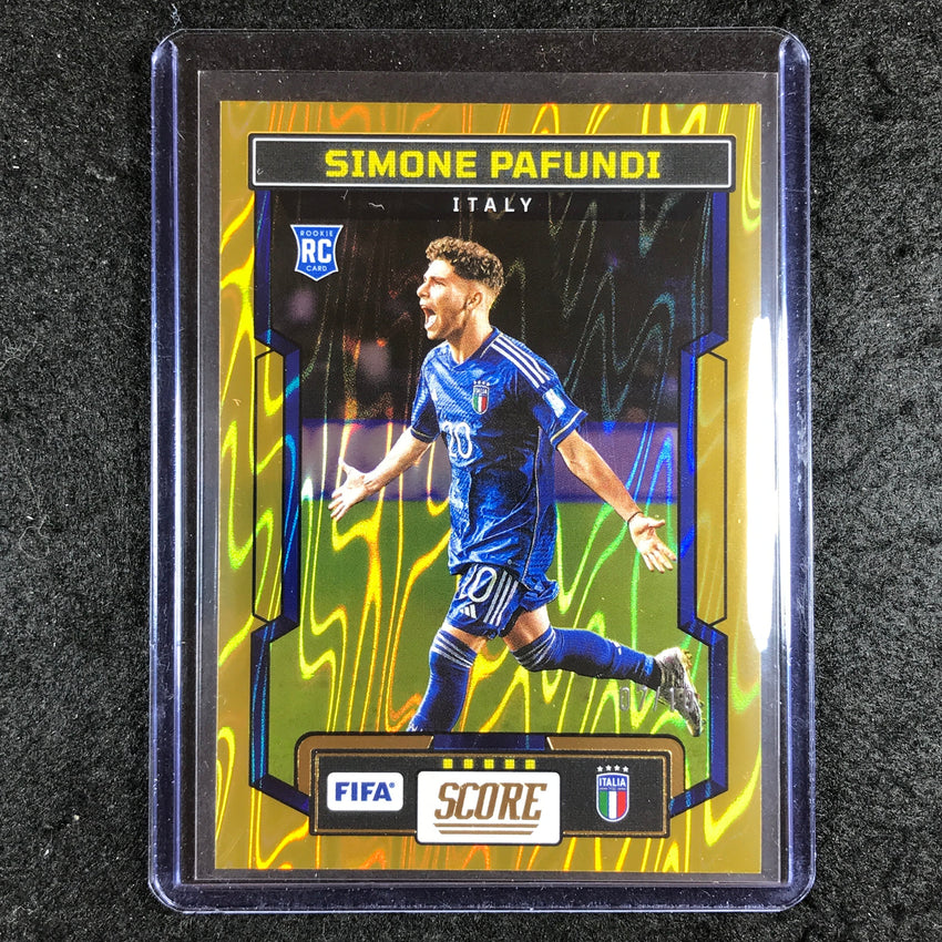 2023-24 Score FIFA SIMONE PAFUNDI Rookie Base Gold Swirl 7/10 #113