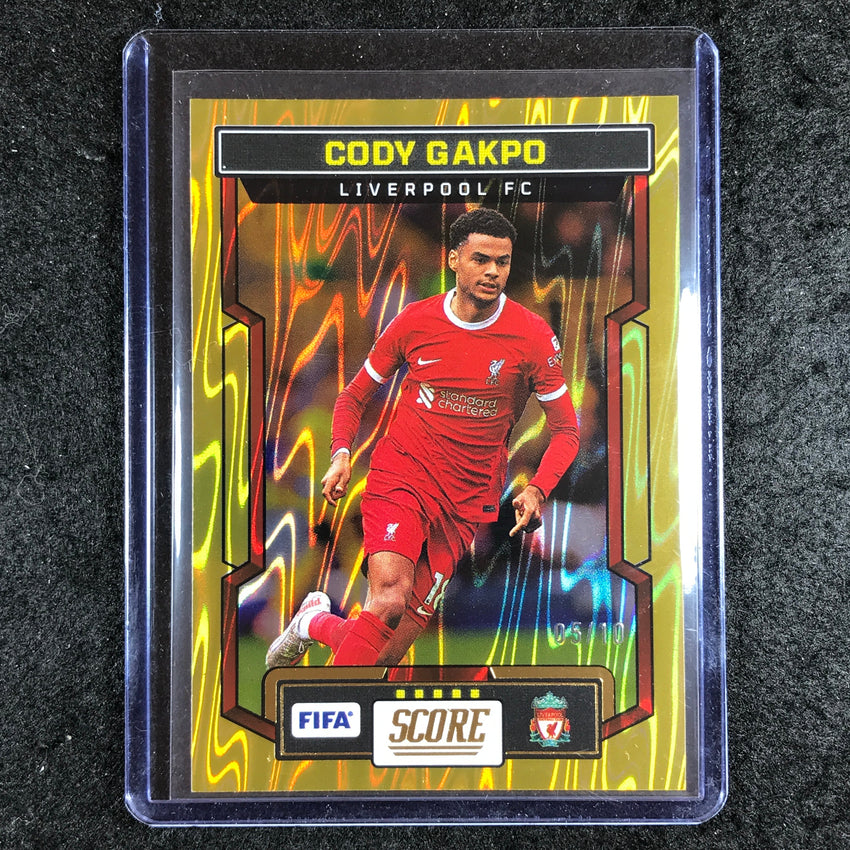 2023-24 Score FIFA CODY GAKPO Base Gold Swirl 5/10 #134