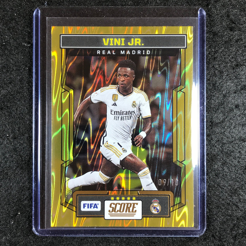 2023-24 Score FIFA VINI JR. Base Gold Swirl 9/10 #176