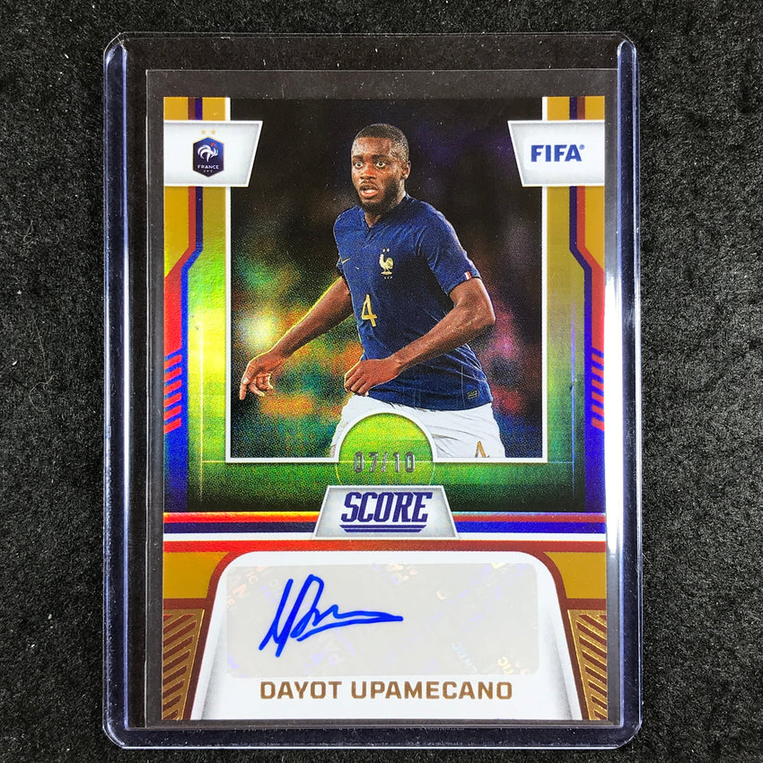 2023-24 Score FIFA DAYOT UPAMECANO Score Signatures Auto Gold 7/10