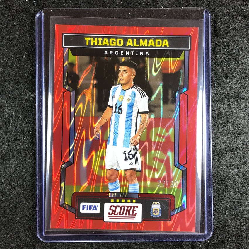 2023-24 Score FIFA THIAGO ALMADA Base Red Swirl 27/30 #6