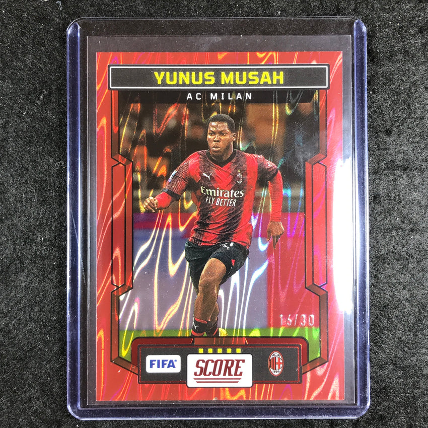 2023-24 Score FIFA YUNUS MUSAH Base Red Swirl 16/30 #15