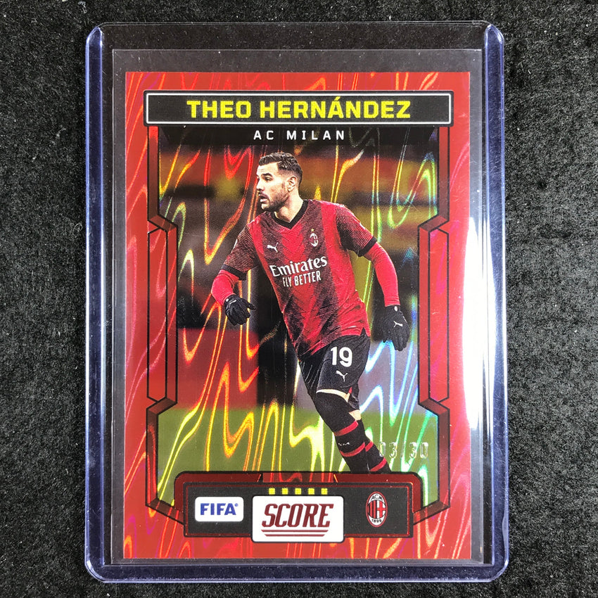 2023-24 Score FIFA THEO HERNANDEZ Base Red Swirl 3/30 #17