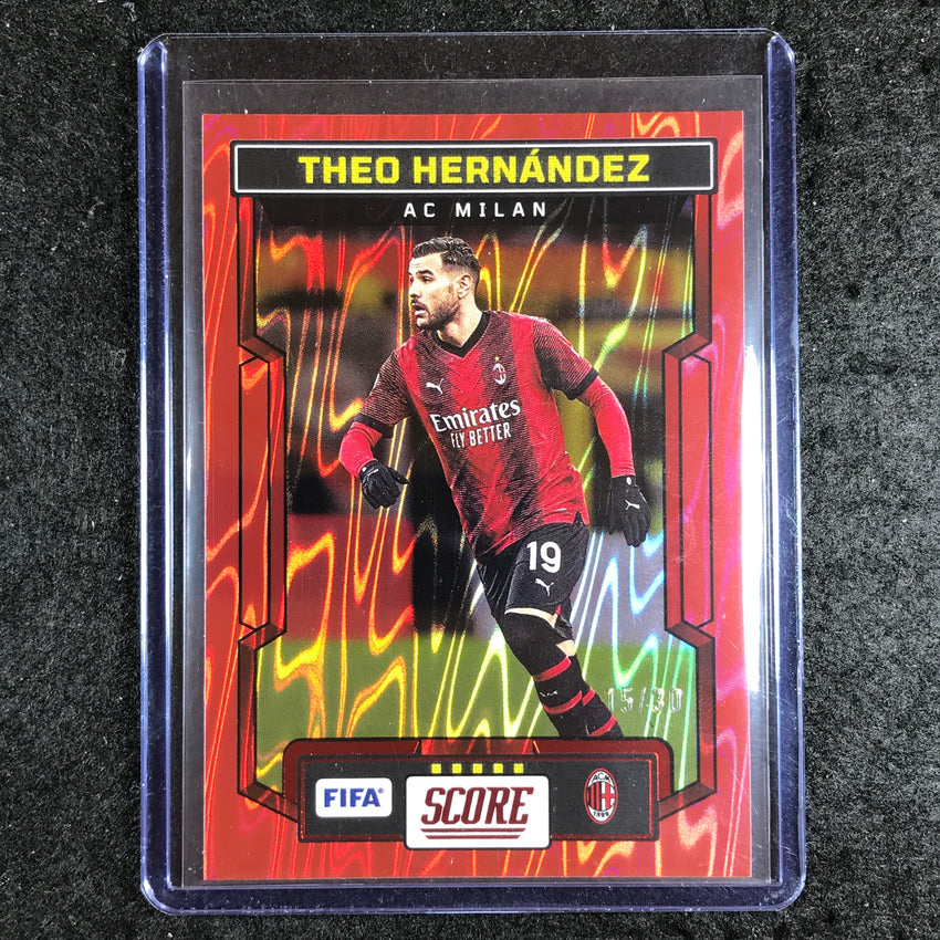 2023-24 Score FIFA THEO HERNANDEZ Base Red Swirl 15/30 #17