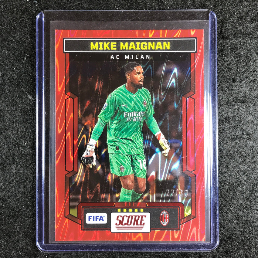 2023-24 Score FIFA MIKE MAIGNAN Base Red Swirl 27/30 #21