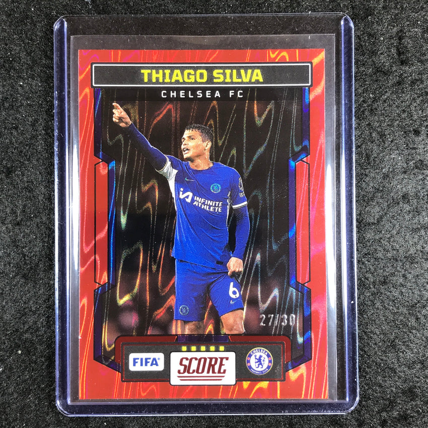 2023-24 Score FIFA THIAGO SILVA Base Red Swirl 27/30 #44