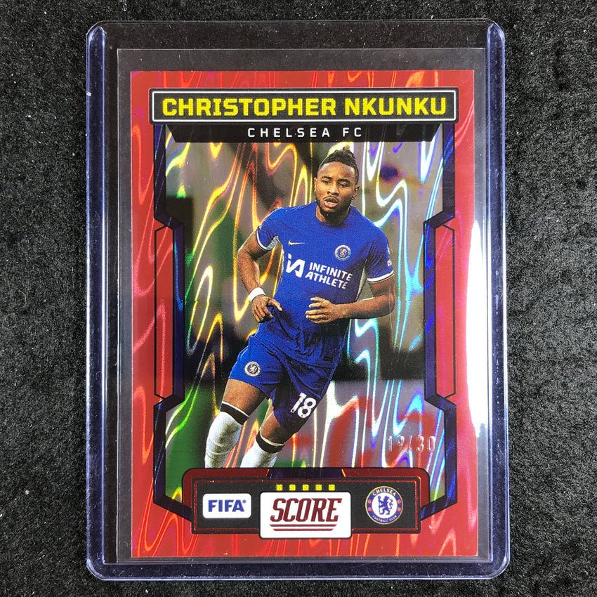 2023-24 Score FIFA CHRISTOPHER NKUNKU Base Red Swirl 19/30 #50