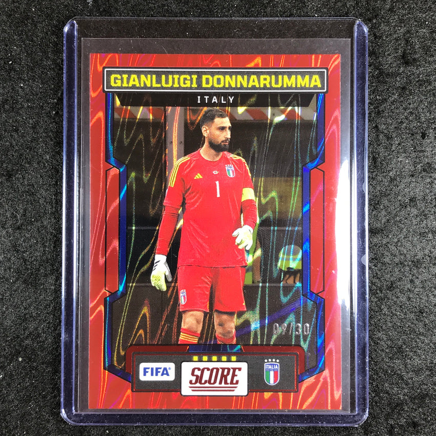 2023-24 Score FIFA GIANLUIGI DONNARUMMA Base Red Swirl 9/30 #111