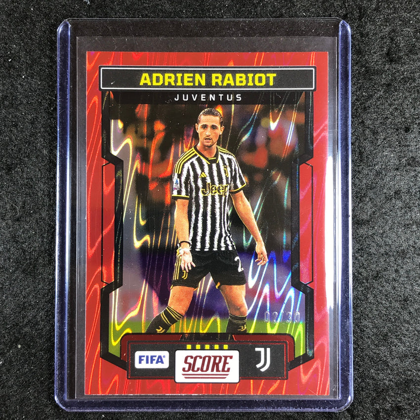 2023-24 Score FIFA ADRIEN RABIOT Base Red Swirl 2/30 #121