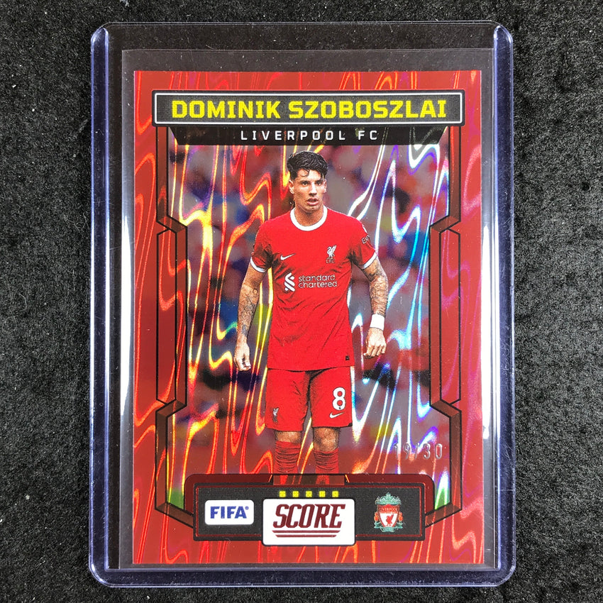 2023-24 Score FIFA DOMINIK SZOBOSZLAI Base Red Swirl 19/30 #137