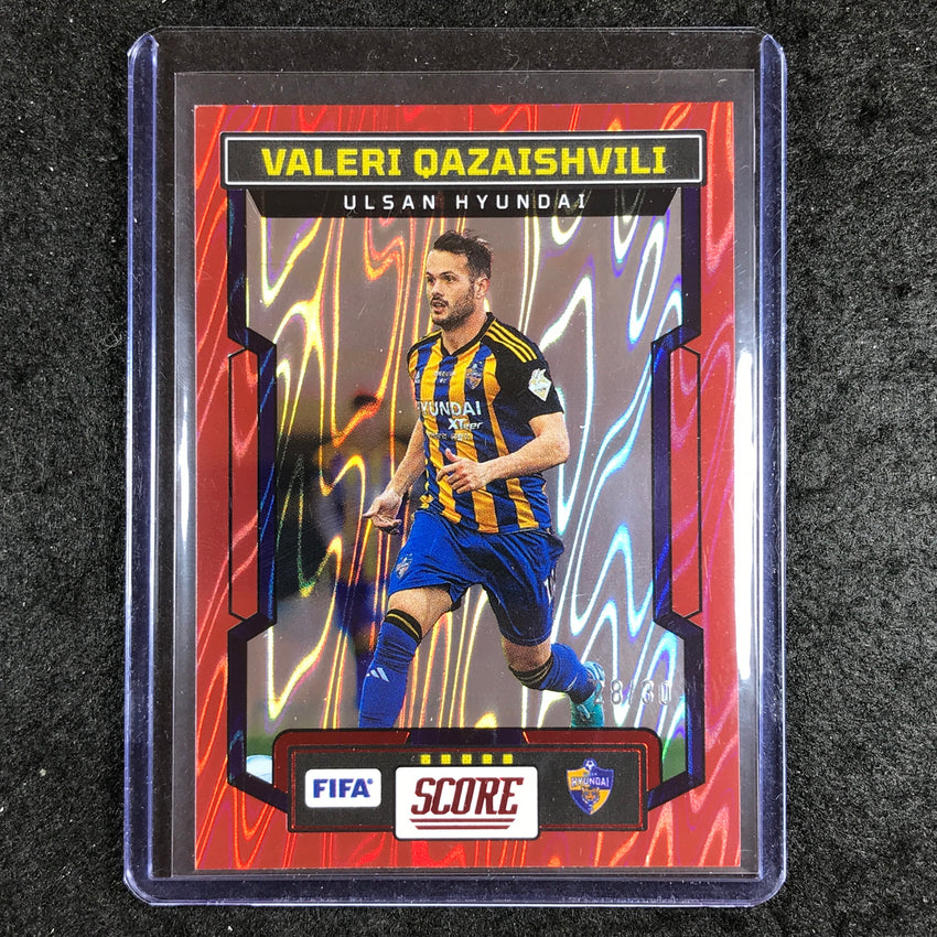 2023-24 Score FIFA VALERI QAZAISHVILI Base Red Swirl 28/30 #200