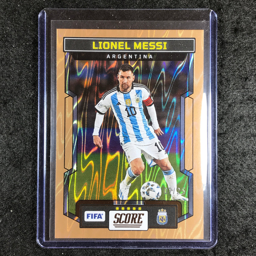 2023-24 Score FIFA LIONEL MESSI Base Bronze Swirl 7/25 #1