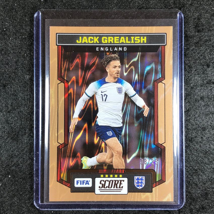 2023-24 Score FIFA JACK GREALISH Base Bronze Swirl 8/25 #38