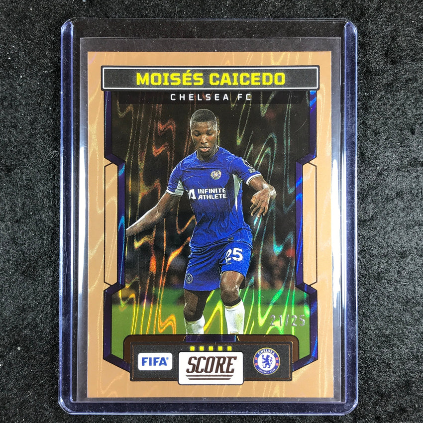 2023-24 Score FIFA MOISES CAICEDO Base Bronze Swirl 21/25 #46