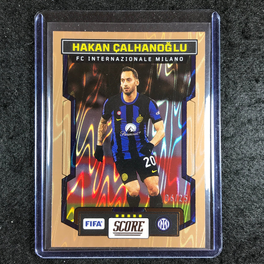 2023-24 Score FIFA HAKAN CALHANOGLU Base Bronze Swirl 6/25 #101