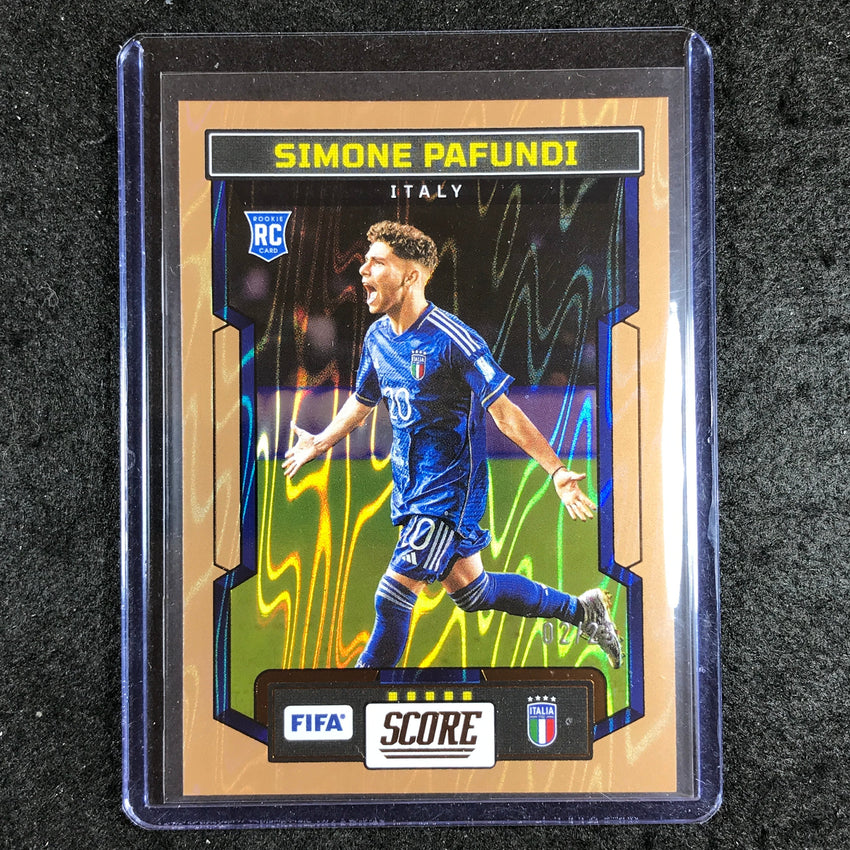 2023-24 Score FIFA SIMONE PAFUNDI Rookie Base Bronze Swirl 2/25 #113