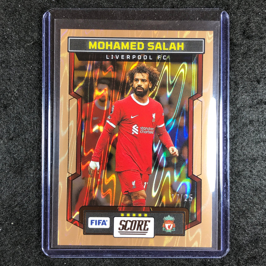 2023-24 Score FIFA MOHAMED SALAH Base Bronze Swirl 17/25 #130