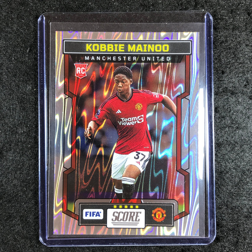 2023-24 Score FIFA KOBBIE MAINOO Rookie Base Silver Swirl #157