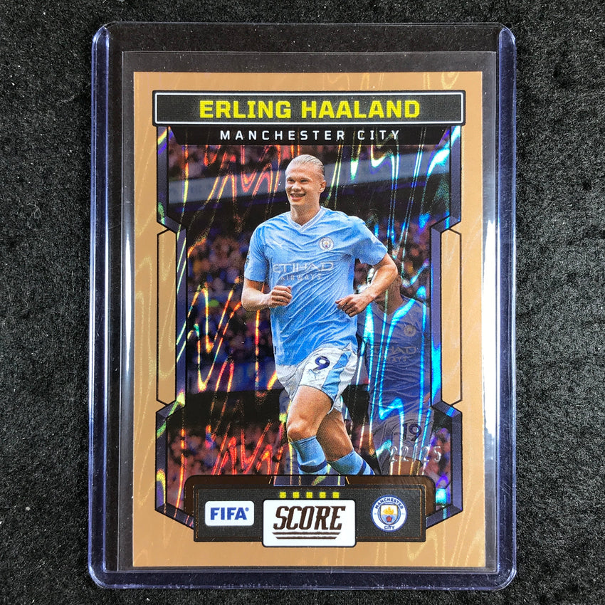 2023-24 Score FIFA ERLING HAALAND Base Bronze Swirl 22/25 #145