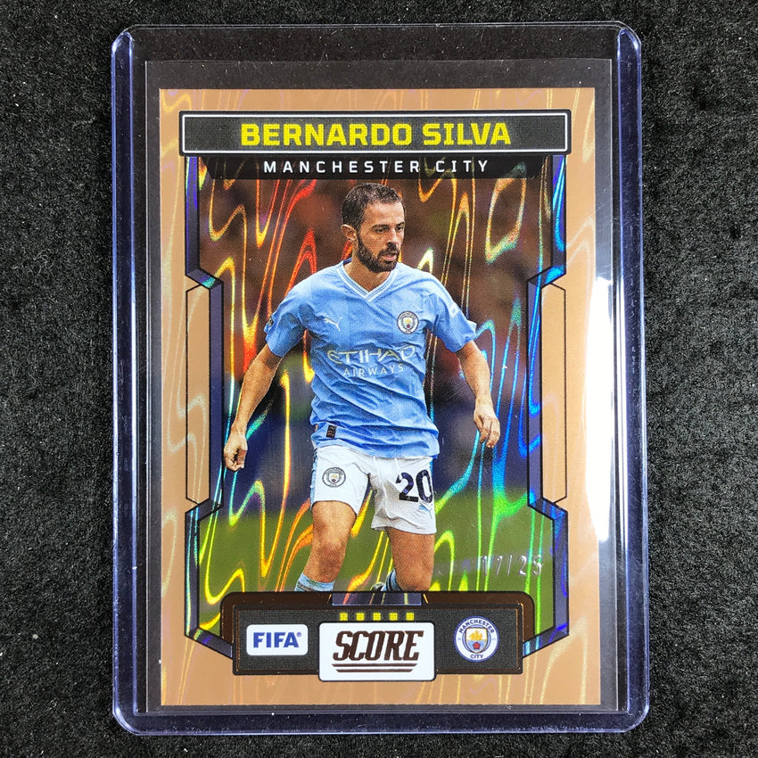 2023-24 Score FIFA BERNARDO SILVA Base Bronze Swirl 17/25 #151