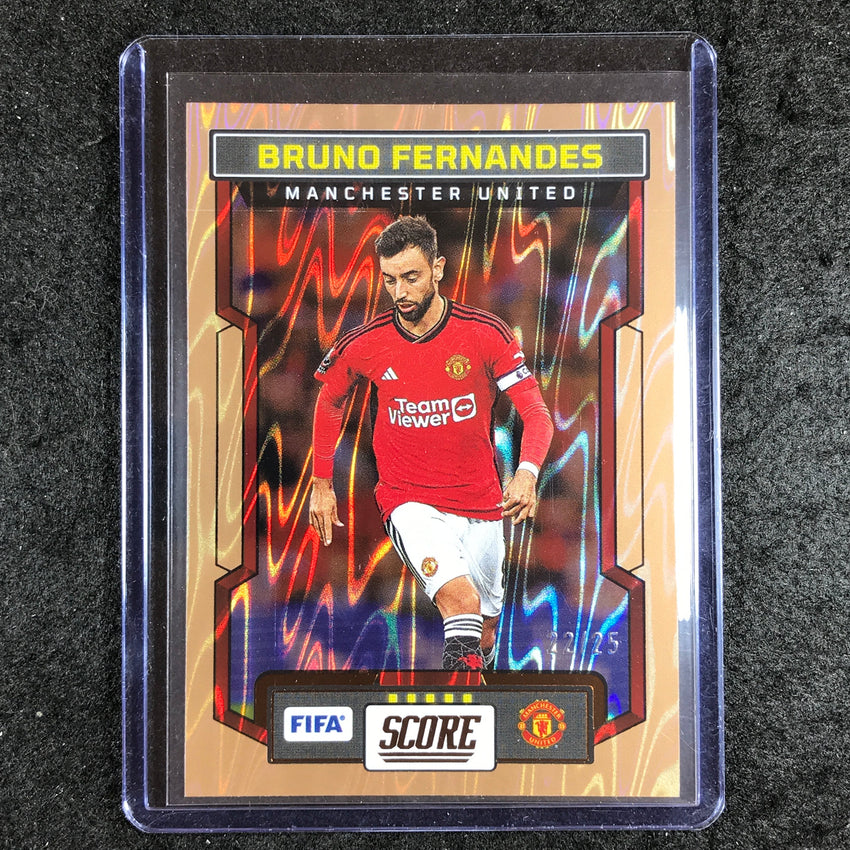 2023-24 Score FIFA BRUNO FERNANDES Base Bronze Swirl 22/25 #162